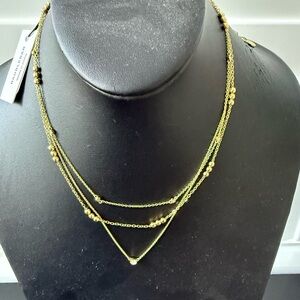 (16)Baublebar NWT Triple Dainty Necklace